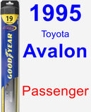 Passenger Wiper Blade for 1995 Toyota Avalon - Hybrid