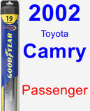 Passenger Wiper Blade for 2002 Toyota Camry - Hybrid