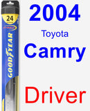 Driver Wiper Blade for 2004 Toyota Camry - Hybrid