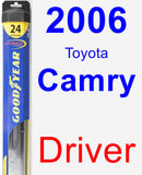 Driver Wiper Blade for 2006 Toyota Camry - Hybrid