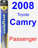 Passenger Wiper Blade for 2008 Toyota Camry - Hybrid