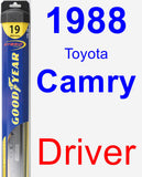 Driver Wiper Blade for 1988 Toyota Camry - Hybrid