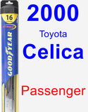 Passenger Wiper Blade for 2000 Toyota Celica - Hybrid