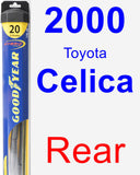 Rear Wiper Blade for 2000 Toyota Celica - Hybrid