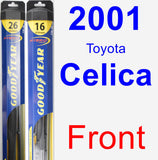 Front Wiper Blade Pack for 2001 Toyota Celica - Hybrid