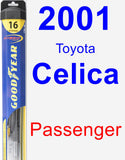 Passenger Wiper Blade for 2001 Toyota Celica - Hybrid