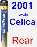 Rear Wiper Blade for 2001 Toyota Celica - Hybrid