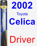 Driver Wiper Blade for 2002 Toyota Celica - Hybrid