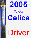 Driver Wiper Blade for 2005 Toyota Celica - Hybrid