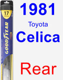 Rear Wiper Blade for 1981 Toyota Celica - Hybrid