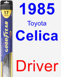 Driver Wiper Blade for 1985 Toyota Celica - Hybrid