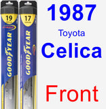 Front Wiper Blade Pack for 1987 Toyota Celica - Hybrid