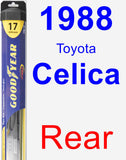 Rear Wiper Blade for 1988 Toyota Celica - Hybrid