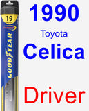 Driver Wiper Blade for 1990 Toyota Celica - Hybrid