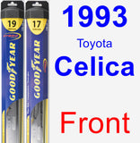 Front Wiper Blade Pack for 1993 Toyota Celica - Hybrid