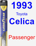 Passenger Wiper Blade for 1993 Toyota Celica - Hybrid