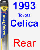 Rear Wiper Blade for 1993 Toyota Celica - Hybrid