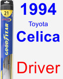 Driver Wiper Blade for 1994 Toyota Celica - Hybrid
