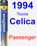 Passenger Wiper Blade for 1994 Toyota Celica - Hybrid