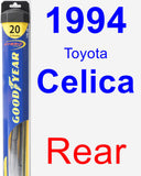 Rear Wiper Blade for 1994 Toyota Celica - Hybrid