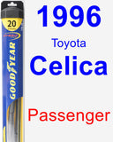 Passenger Wiper Blade for 1996 Toyota Celica - Hybrid
