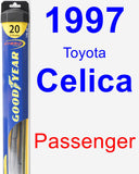 Passenger Wiper Blade for 1997 Toyota Celica - Hybrid