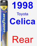 Rear Wiper Blade for 1998 Toyota Celica - Hybrid