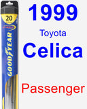 Passenger Wiper Blade for 1999 Toyota Celica - Hybrid