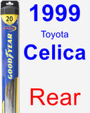 Rear Wiper Blade for 1999 Toyota Celica - Hybrid