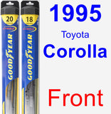 Front Wiper Blade Pack for 1995 Toyota Corolla - Hybrid