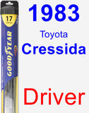 Driver Wiper Blade for 1983 Toyota Cressida - Hybrid