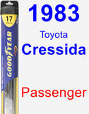 Passenger Wiper Blade for 1983 Toyota Cressida - Hybrid