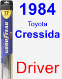 Driver Wiper Blade for 1984 Toyota Cressida - Hybrid