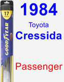 Passenger Wiper Blade for 1984 Toyota Cressida - Hybrid