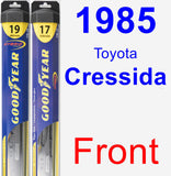 Front Wiper Blade Pack for 1985 Toyota Cressida - Hybrid