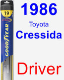 Driver Wiper Blade for 1986 Toyota Cressida - Hybrid