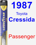 Passenger Wiper Blade for 1987 Toyota Cressida - Hybrid