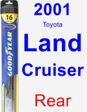 Rear Wiper Blade for 2001 Toyota Land Cruiser - Hybrid