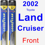 Front Wiper Blade Pack for 2002 Toyota Land Cruiser - Hybrid