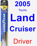 Driver Wiper Blade for 2005 Toyota Land Cruiser - Hybrid