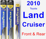 Front & Rear Wiper Blade Pack for 2010 Toyota Land Cruiser - Hybrid
