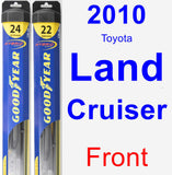 Front Wiper Blade Pack for 2010 Toyota Land Cruiser - Hybrid