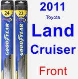 Front Wiper Blade Pack for 2011 Toyota Land Cruiser - Hybrid