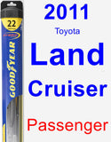 Passenger Wiper Blade for 2011 Toyota Land Cruiser - Hybrid