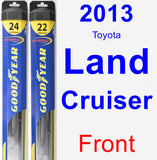 Front Wiper Blade Pack for 2013 Toyota Land Cruiser - Hybrid