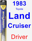 Driver Wiper Blade for 1983 Toyota Land Cruiser - Hybrid