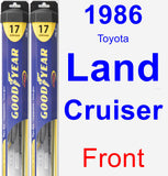 Front Wiper Blade Pack for 1986 Toyota Land Cruiser - Hybrid