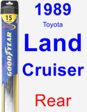 Rear Wiper Blade for 1989 Toyota Land Cruiser - Hybrid