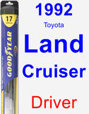 Driver Wiper Blade for 1992 Toyota Land Cruiser - Hybrid