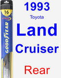 Rear Wiper Blade for 1993 Toyota Land Cruiser - Hybrid